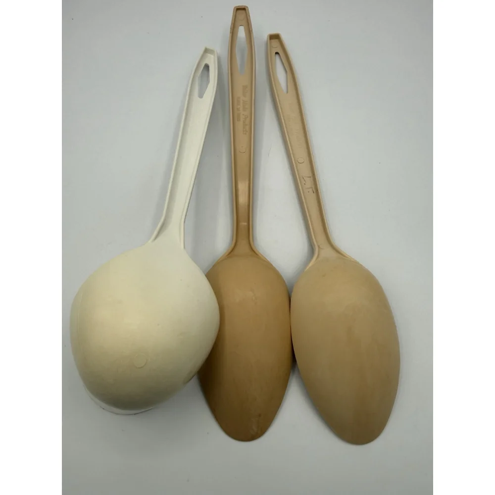 Lot 3 Vintage Tailor Made Nylon Utensils 2 Spoons, 1 Ladle USA